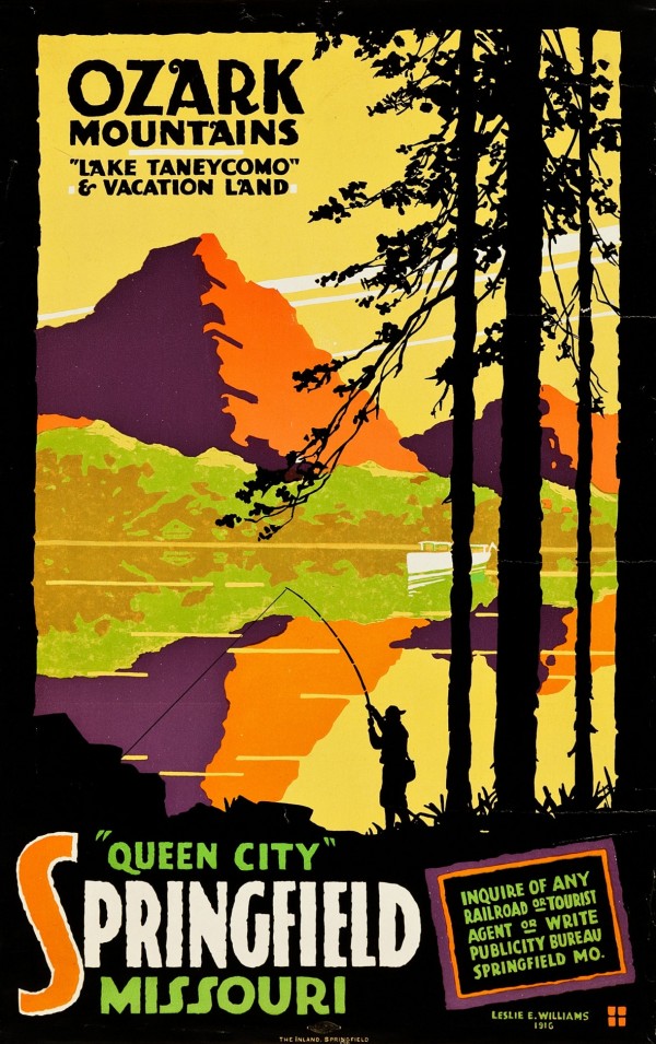 Ozark Mountains Travel Poster  Print